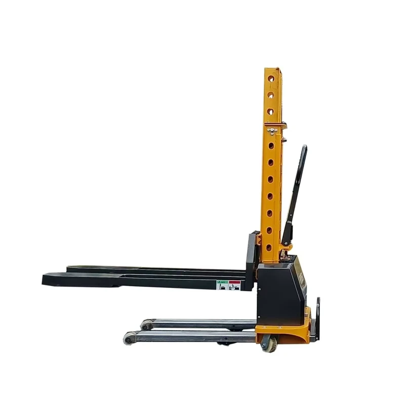 500kgs Manual Driven Portable Forklifts 1000kgs Self Loading Pallet Stacker 800mm 1000mm and 1300mm Lifting Height