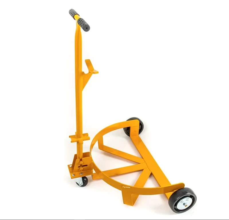 55 Gallon Drum Dolly 1200 Lb Capacity Oil Barrel Drum Roller Cart Low Profile Steel Oil Drum Caddy