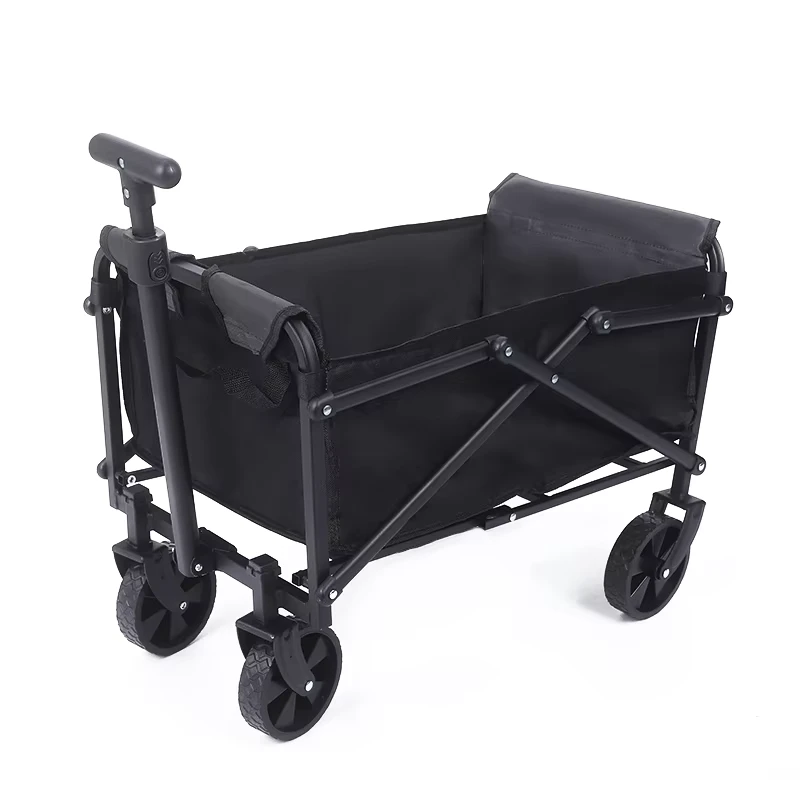 5Inch Small Outdoor Collapsible Utility Cart Camping Folding Wagon with Four Wheels