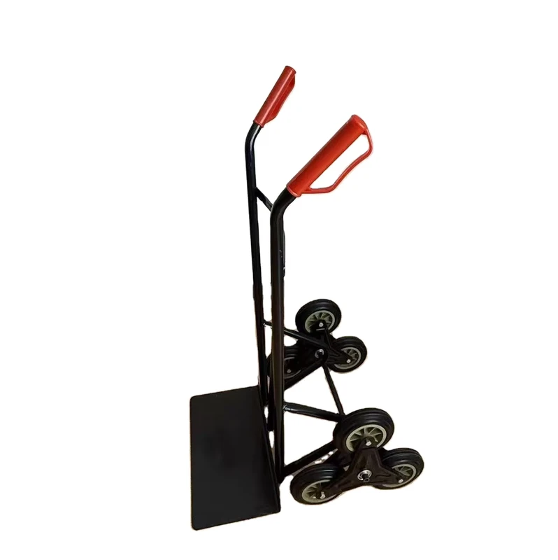 6 Wheel Folding Trolley Cart 150kg Load Capacity Hand Truck for Airport Warehouse Home Use Platform OEM