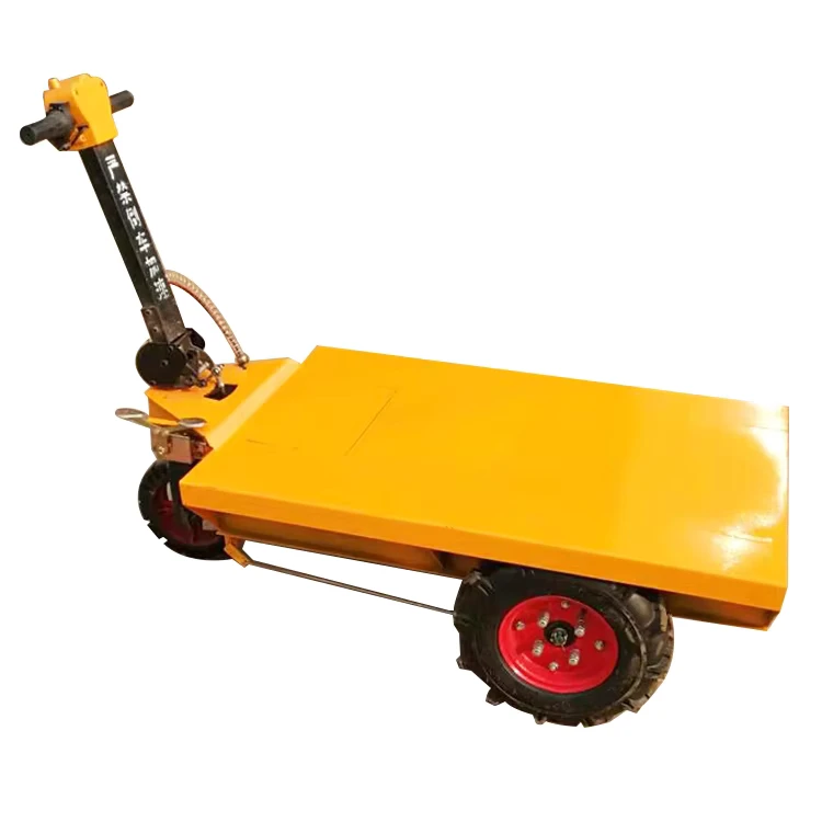 600 Kg Platform Hand Cart for Construction Small Electric Hand Trolley Truck