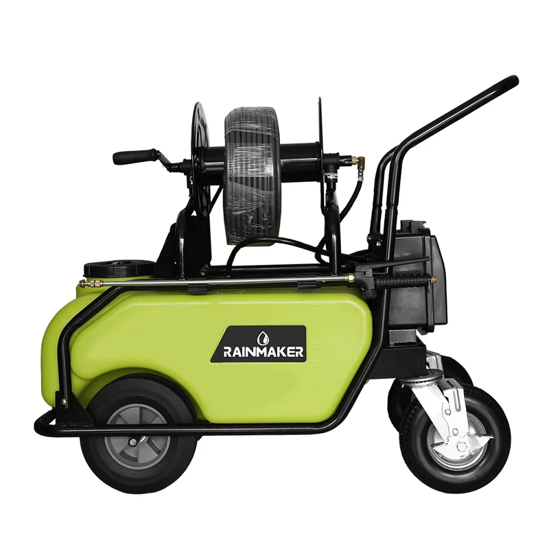 60L Farm Electric High Pressure Hand Push Cart Sprayer Garden Portable Pesticide Trolley Battery Sprayer With Wheels