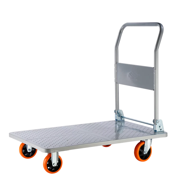 700kgs Heavy Duty Steel Platform Hand Truck 1543LBS Folding Push Cart Trolley Metal Flat Dolly Moving Truck