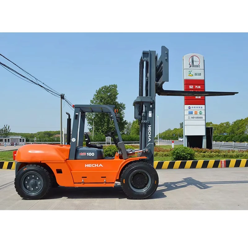 7t 8 Ton 10t Diesel Forklifts Heavy Duty Lift Truck Equipment