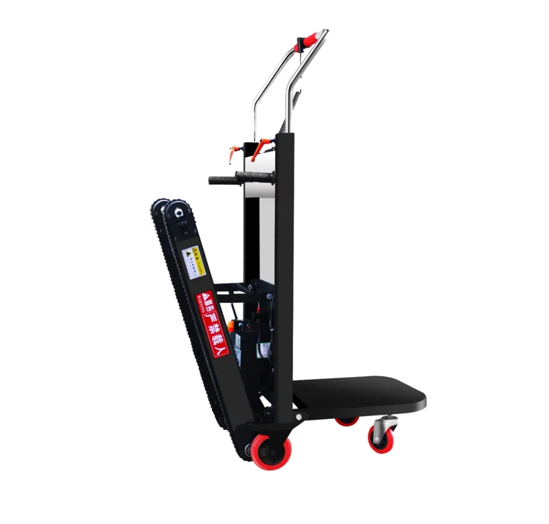 900KG 600kg 400kg 300kg Electric Power Trolley with Sliding Climbing Electric Stair Climbing Hand Truck Three Wheel Platform