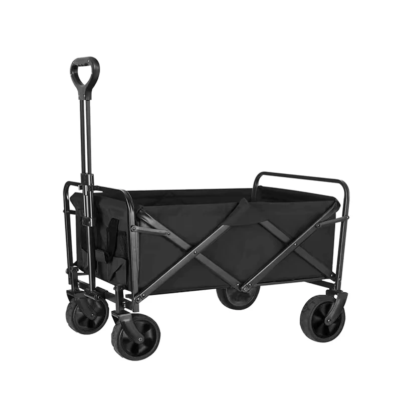 90L 360LBS Durable Folding Adjustable Hand Heavy Duty Folding Shopping Trolley Wagon Cart for Kids Camping