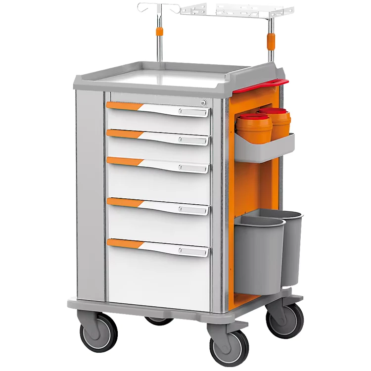 ABS Emergency Trolley Drug Trolley Anesthesia Trolley Hospital Supplies