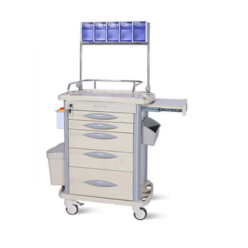 ABS and Steel Hospital Nurse Trolley Emergency Trolley