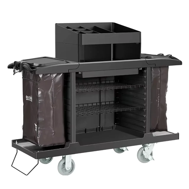 AF08159A High Quality Hotel Multifunction Cleaning Cart Versatile Cleaning Products Cart