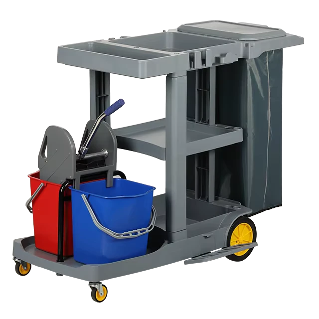 AF08189C New Cleaning Cart Commercial Hotel Trolley Hotel Maid Cleaning Products Multipurpose Janitor Cart