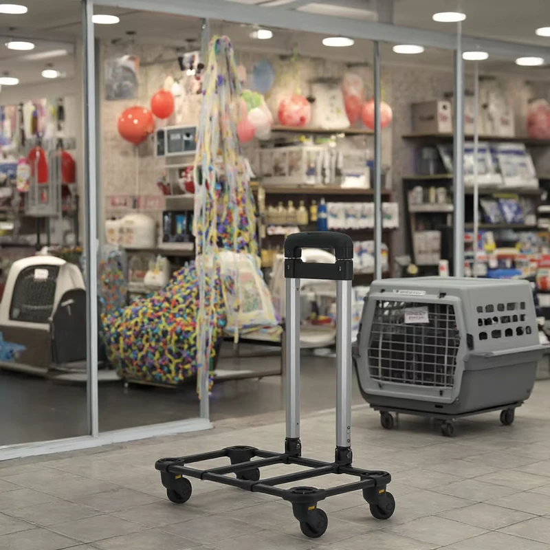 Adjustable Pet Hand Carts Small Transport Portable Foldable Telescoping Shopping Trolleys Carts OEM Luggage Cart