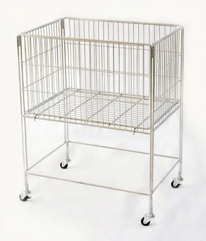 Adjustable Stainless Steel Hospital Trolley Medical Emergency Cart for School Use