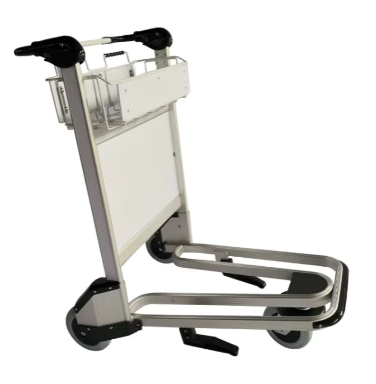 Airport 3 Wheel Luggage Trolley Hand Brake Carts