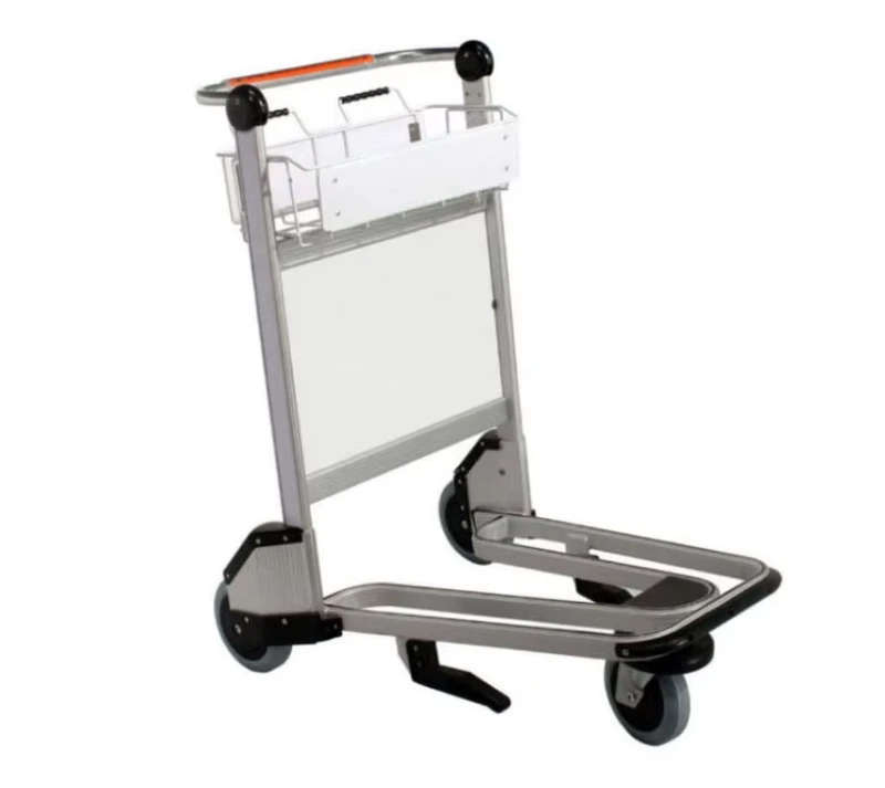 Airport Aluminum Baggage Trolley Luggage Hand Carts