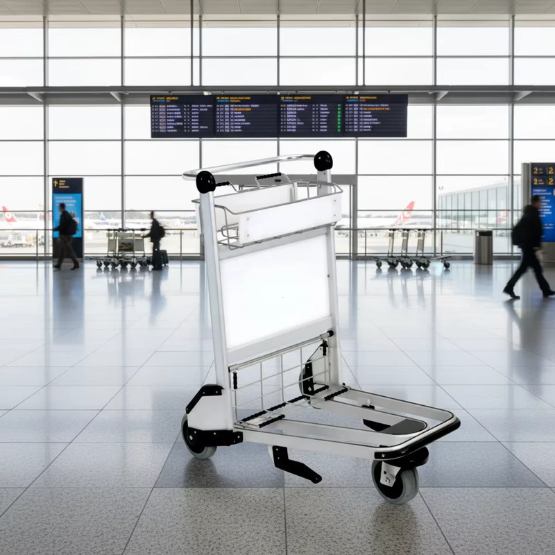 Airport Baggage Passenger Aluminium Airport Luggage Trolley