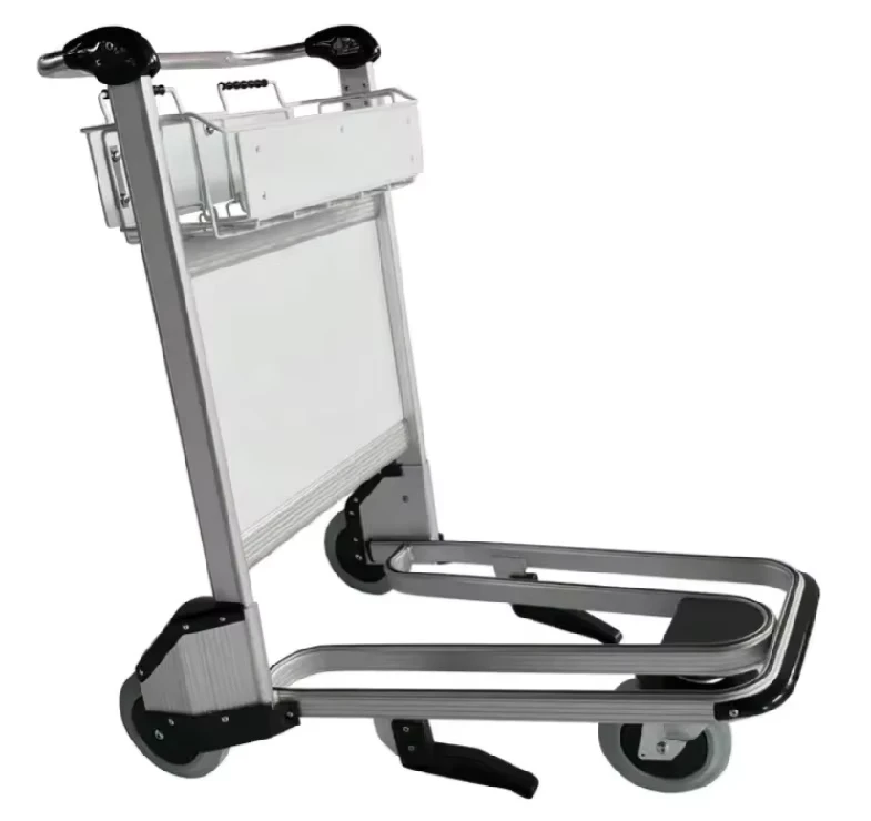 Airport Luggage Trolley Aluminum Steel Cart