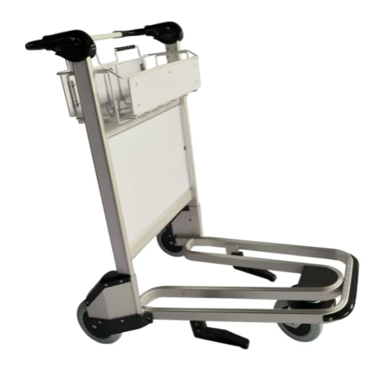 Airport Luggage Trolley Ground Passenger Baggage 3 Wheel Cart