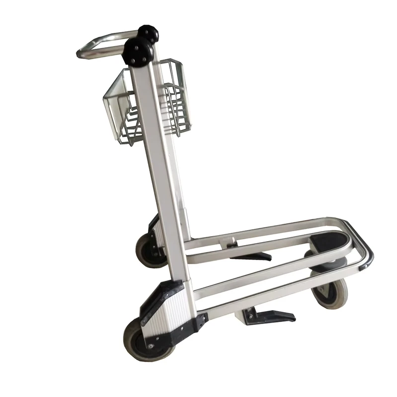Airport Passenger Baggage Hand Cart Aluminium Luggage Trolley