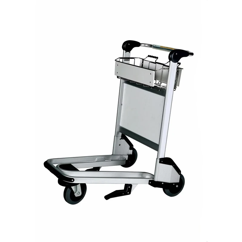 Airport Passenger Hand Cart Aluminum Luggage Trolley Baggage Cart