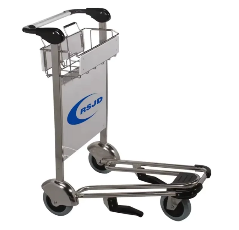 Airport Passenger Stainless Steel Cart Trolley