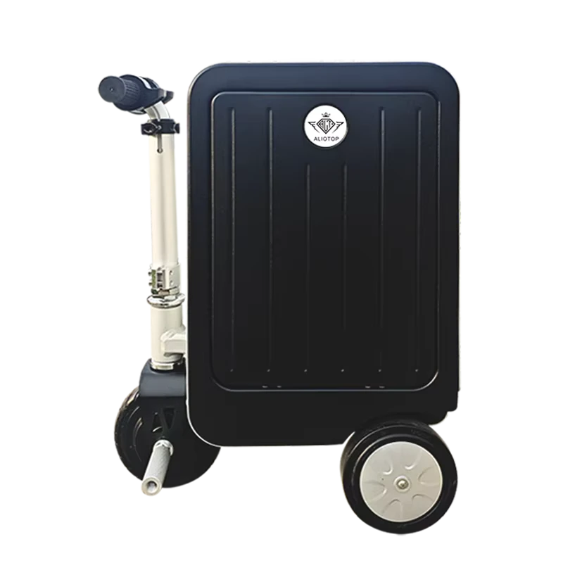 Aliotop Carry on Luggage Stroller Travel Products Trailer Trolley Luggage with Cup Holders for Airport