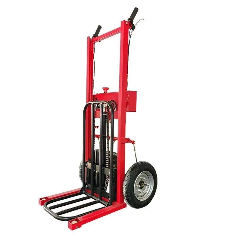 All-Electric Portable Electric Lifting Trolley Tiger Car Hand Push Truck Multifunctional Folding Forklift Attachments