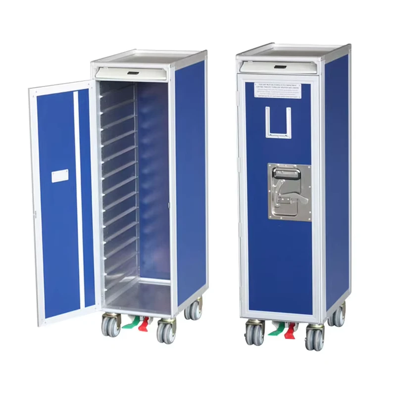All Styles Airline Meal Trolley Storage Cart With Brake