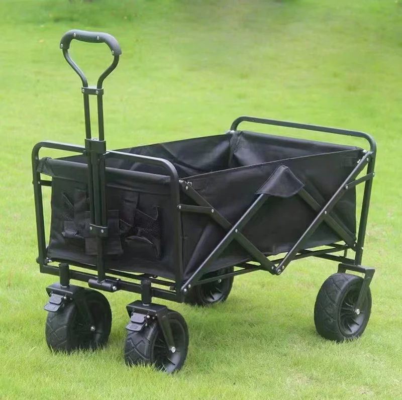 All Terrain Folding Multi Purpose Travel Cart Outdoor Picnic Camping Photography Grocery and Portable Utility Wagon