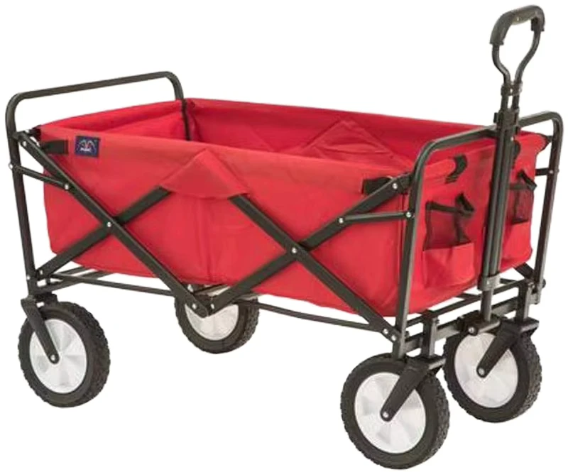 All Terrain Folding Wagon Cart With Collapsible Outdoor Utility Features Garden Shopping Beach Wagon 1pc carton OEM Customizable