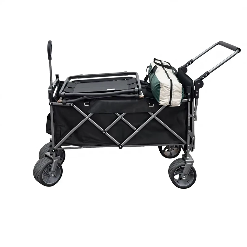 All Terrain Outdoor Garden Multi functional Folding Camping Cart High Capacity Portable Beach Trolley Shopping Tools