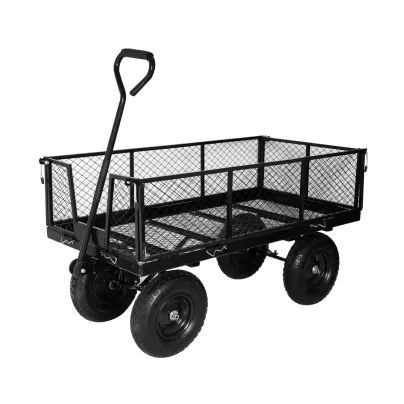 All Terrain Outdoor Garden Wagon Heavy Duty Collapsible Hand Cart & Trolley