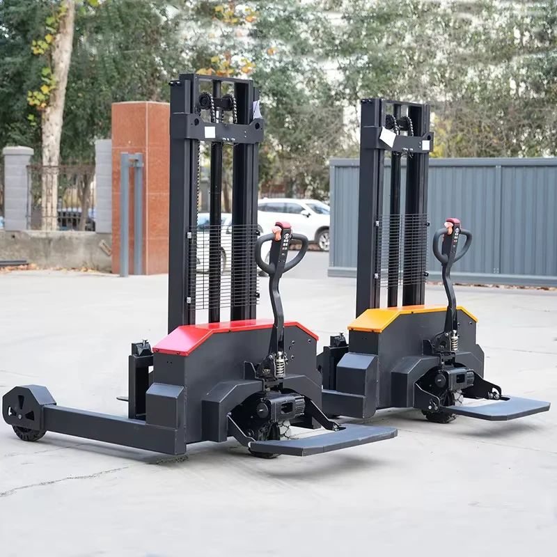 All Terrain Rough Terrain Pallet Stacker Hydraulic Lift 1.5 Ton 2 Ton 3m 5.5m Full Electric Pallet Stacker Warehouse