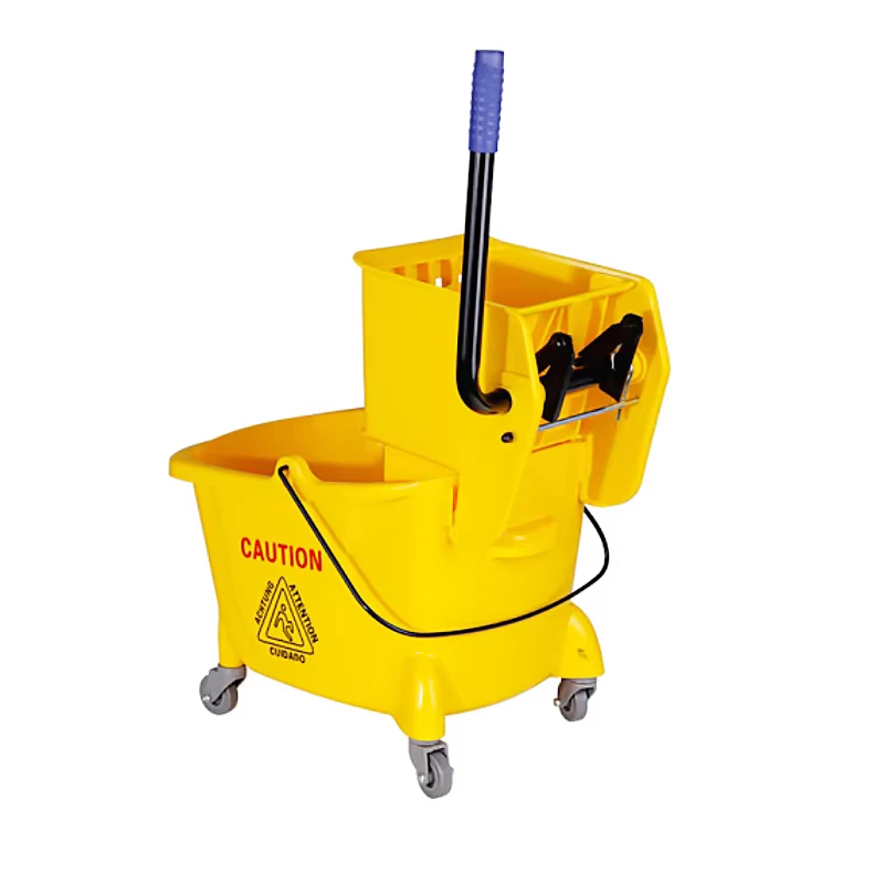 All in One 32L Commercial Cleaning Bucket Wringer Thickened Walls and Easy Mobility