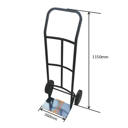 All steel 300 pound Load bearing Heavy duty Manual Trolley Cart and Hand pushed Vehicle