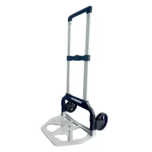 Aluminium Folding Hand Truck 265 Lbs Trolley Cart Telescoping Handle Two Wheels Storage Trolley Portable Cart