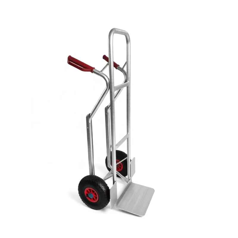 Aluminium Hand Truck 150kg Capacity Logistics Sack Truck with Stair Skids Aluminum Moving Trolley for Warehouse Office
