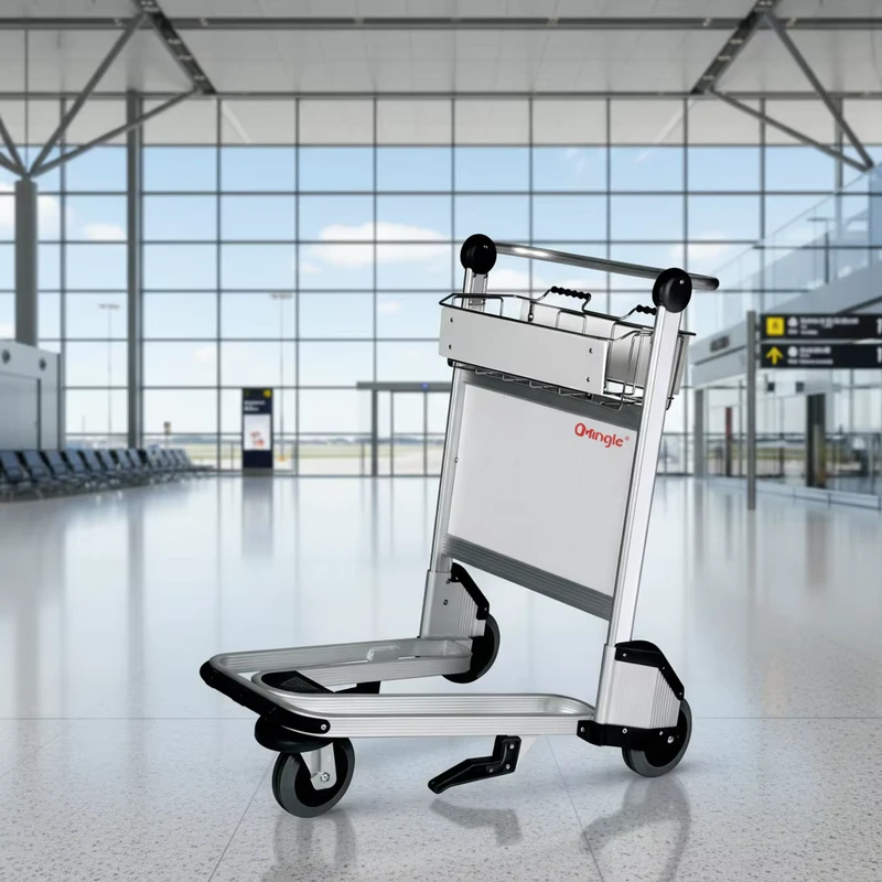 Aluminum Airport Baggage Trolley Luggage Cart