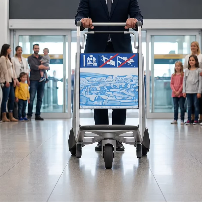 Aluminum Alloy Airport Platform Shopping Cart Series AT-1 Easy to Carry Shopping Trolleys & Carts