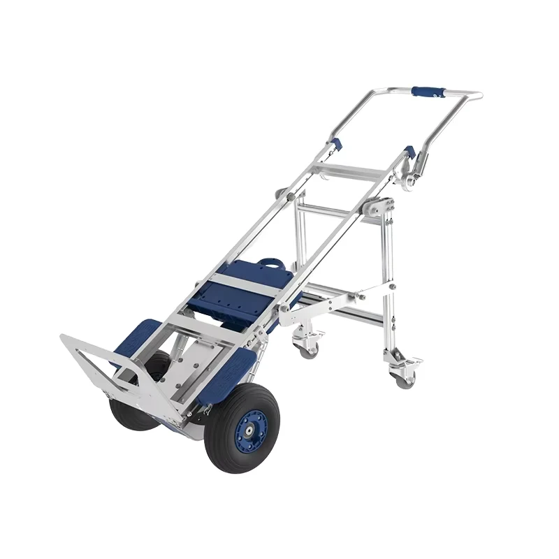 Aluminum Alloy Lithium Battery 170kg Capacity Electric Stair Climbing Trolley