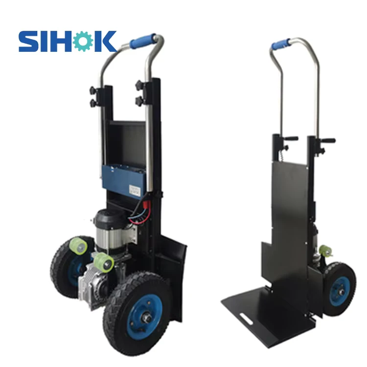 Aluminum Folding Hand Truck Home Transportation Mover Two Wheels Stair Climber Electric Trolley