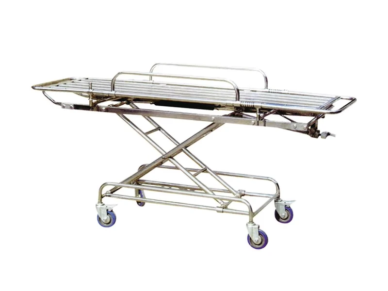 Ambulance Trolley 50cm Stainless Steel Class II Medical Equipment 100kg Hospital Furniture