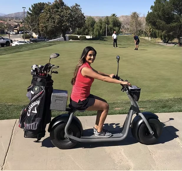 Australia Market Intelligent GPS 2000W Electric Scooter with Golf Holder and Trolley Foldable Waterproof