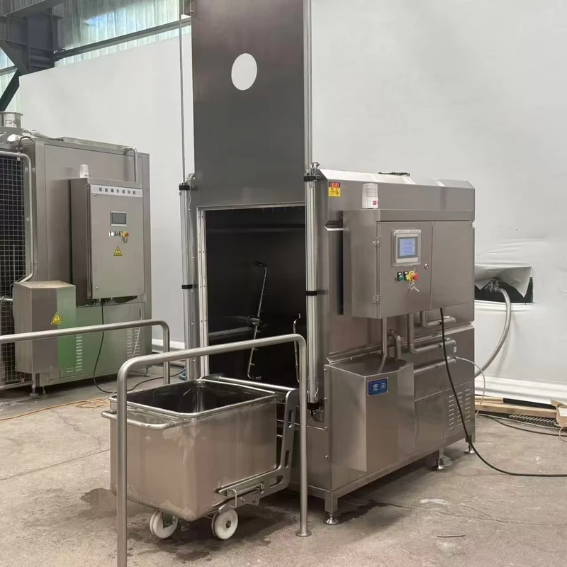 Automatic Industrial Meat Trolley Cart Euro Bin Cart Buggy Washer Washing Machine