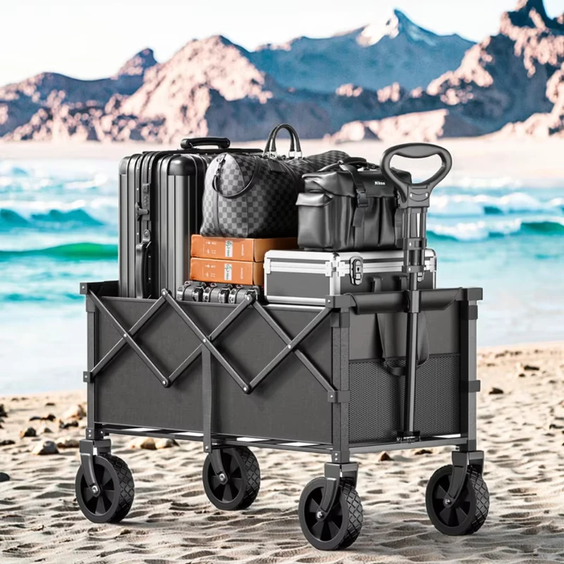 BNcompany U.S. Local Stock OEM YDC 2501 Outdoor Garden Beach Trolley Portable Fishing & Shopping Folding Camping Cart Wagon