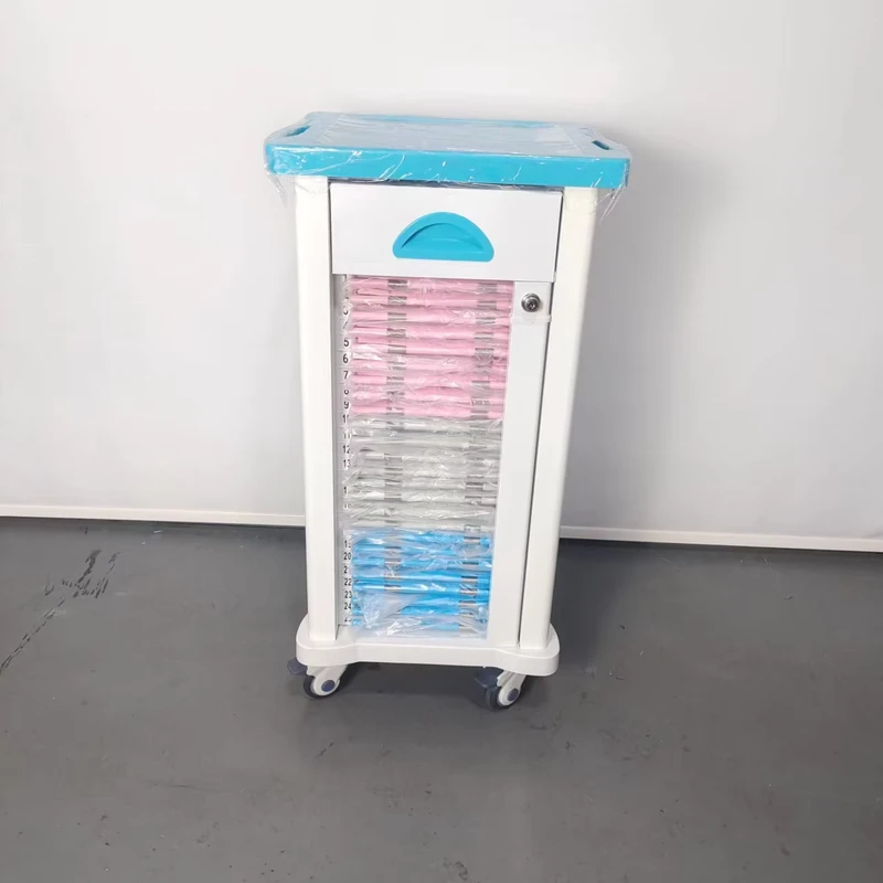 BT CHY002 Bestran Hospital Patient Record Medical Chart Trolley Metal File Cart 510x390x880mm 2 Year Warranty