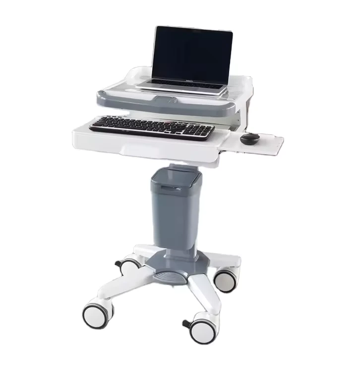 BT LY01 Hospital Medical Computer Cart with Electric Lift Height Adjustable Laptop Carts Doctor Workstation Trolley