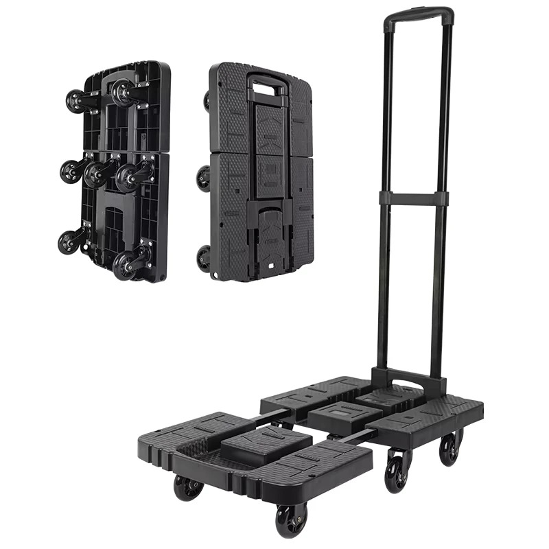 Baoyu Factory Heavy Duty Trolley 220KG 440LB Folding Hand Truck Hand Trolley for Luggage