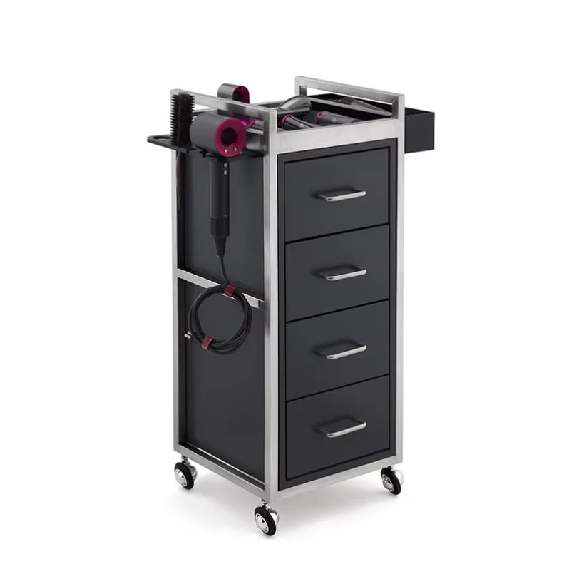 Barber Shop Modern Rolling Salon Cart Lockable Hair Salon Trolley Facial Spa Beauty Trolleys