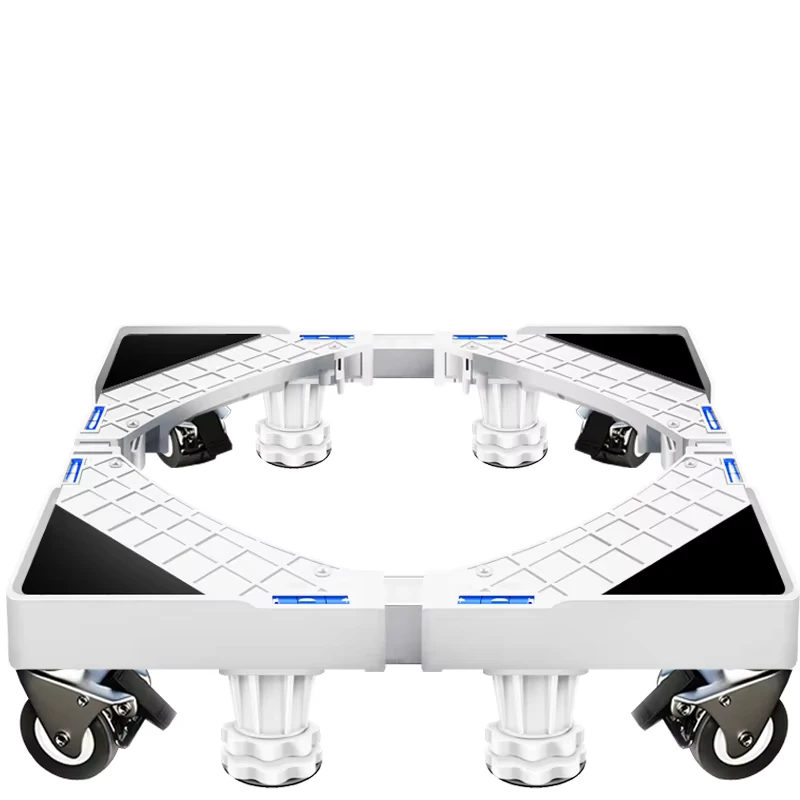 Base Appliance Dolly Cart Plastic Base for Washing Machine Refrigerator Trolley Wheels Fridge Stand Storage Rack