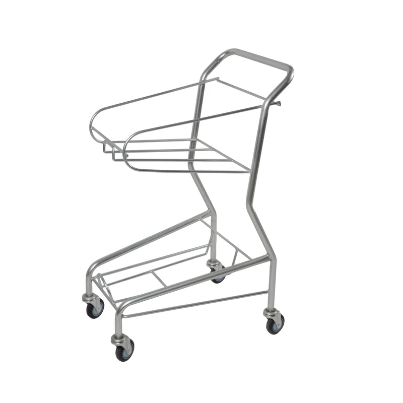 Basket Trolley Durable Shopping Cart High Quality Zinc Powder Coating Convenient Lightweight Shopping Cart SXD-3